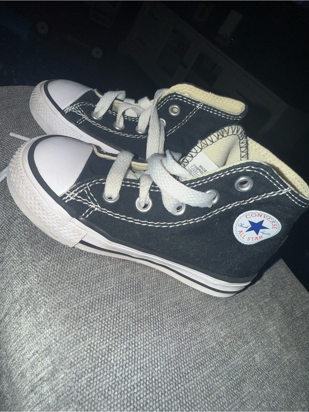 Converse Chuck Taylor All Star High Top Sneakers Black Toddler Size 6